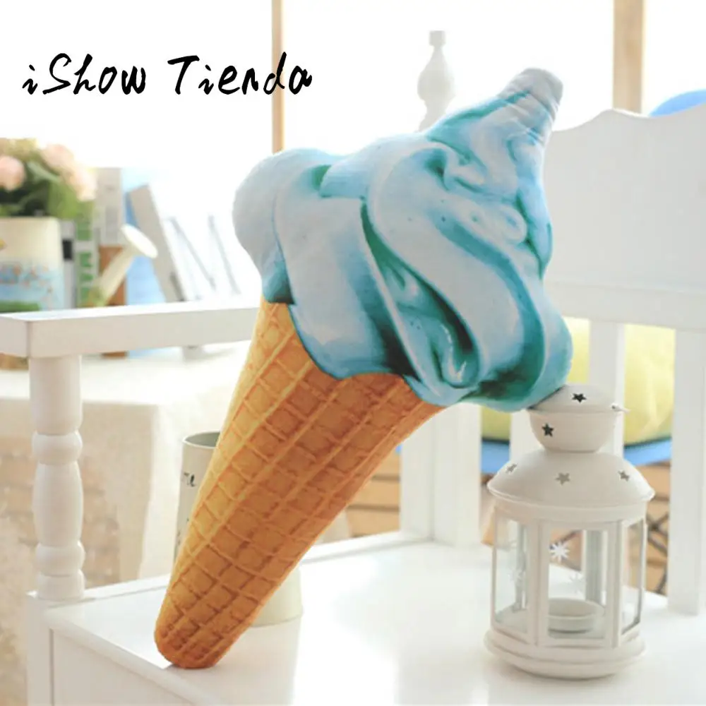 

2018 New Fashion Creative 3D Ice Cream Doll Plush Toy Pillow Cushion Bed Home Decor Gift Cushion For Home Decoration#35