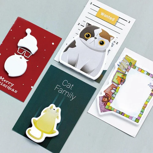 1pc lot kawaii cartoon series memo pad post it office memos funny funny memos