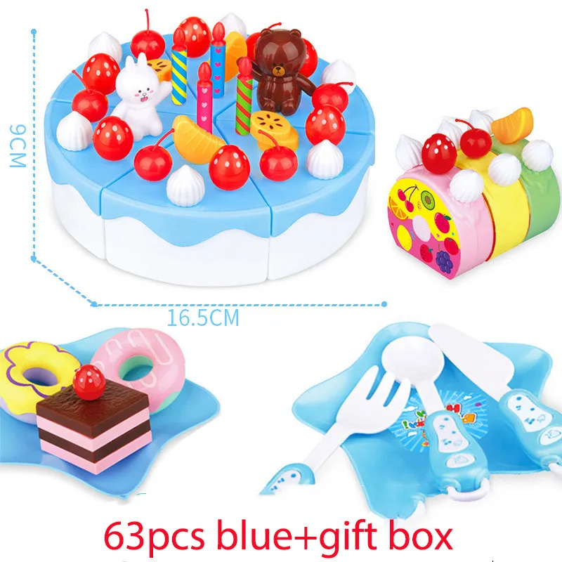 63pcs blue+gift box