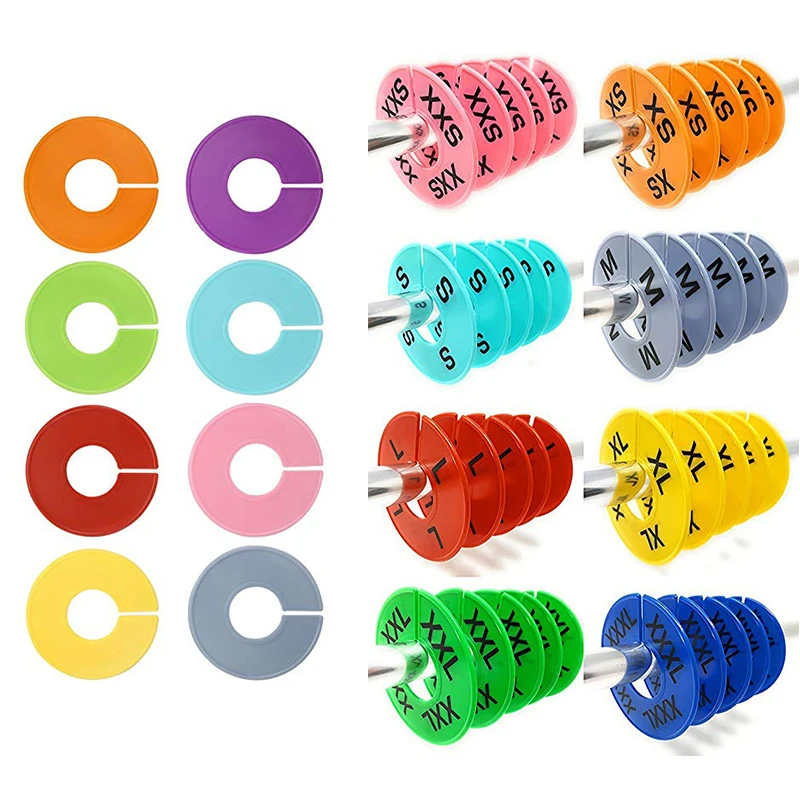 10-Pcs-Lot-Wholesale-price-Plastic-Clothing-Rack-Size-Dividers-Round ...