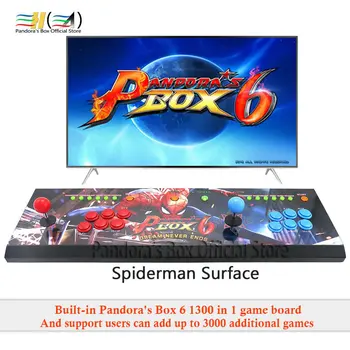 

2020 New Style Pandora Box 6 1300 in 1 2 players arcade game console machine can add 3000 games support fba mame ps1 3d tekken