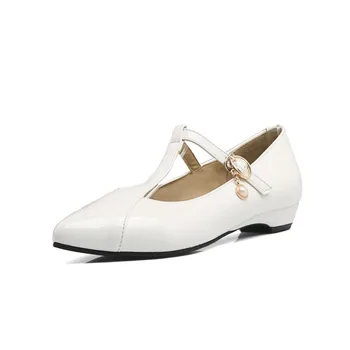 

18 years early spring new low point with the size of code 31-43 shallow mouth strap shoes 18116 students