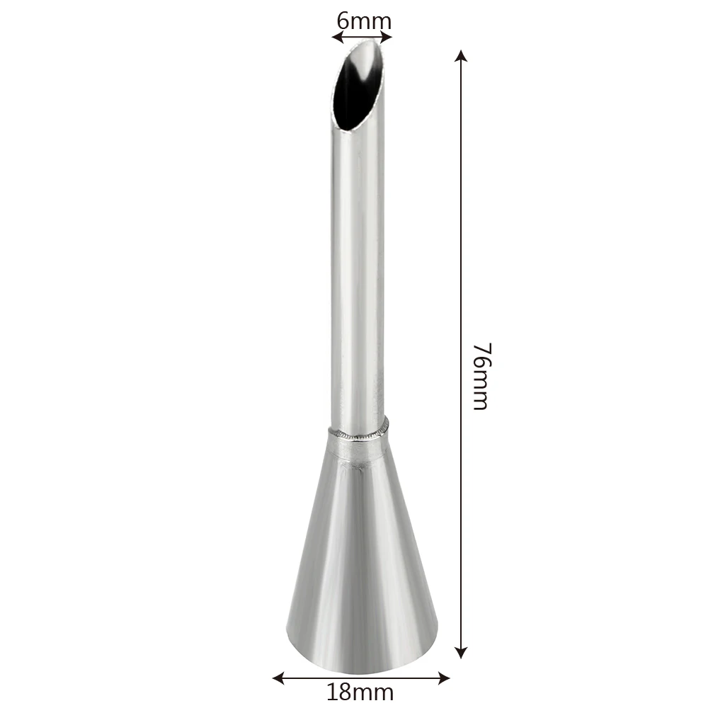 Нержавеющая Сталь Кекс затяжки инъекции русский шприц для крема глазури трубопроводов насадка Насадка На кондитерский мешок насадка для выпечки инструмент