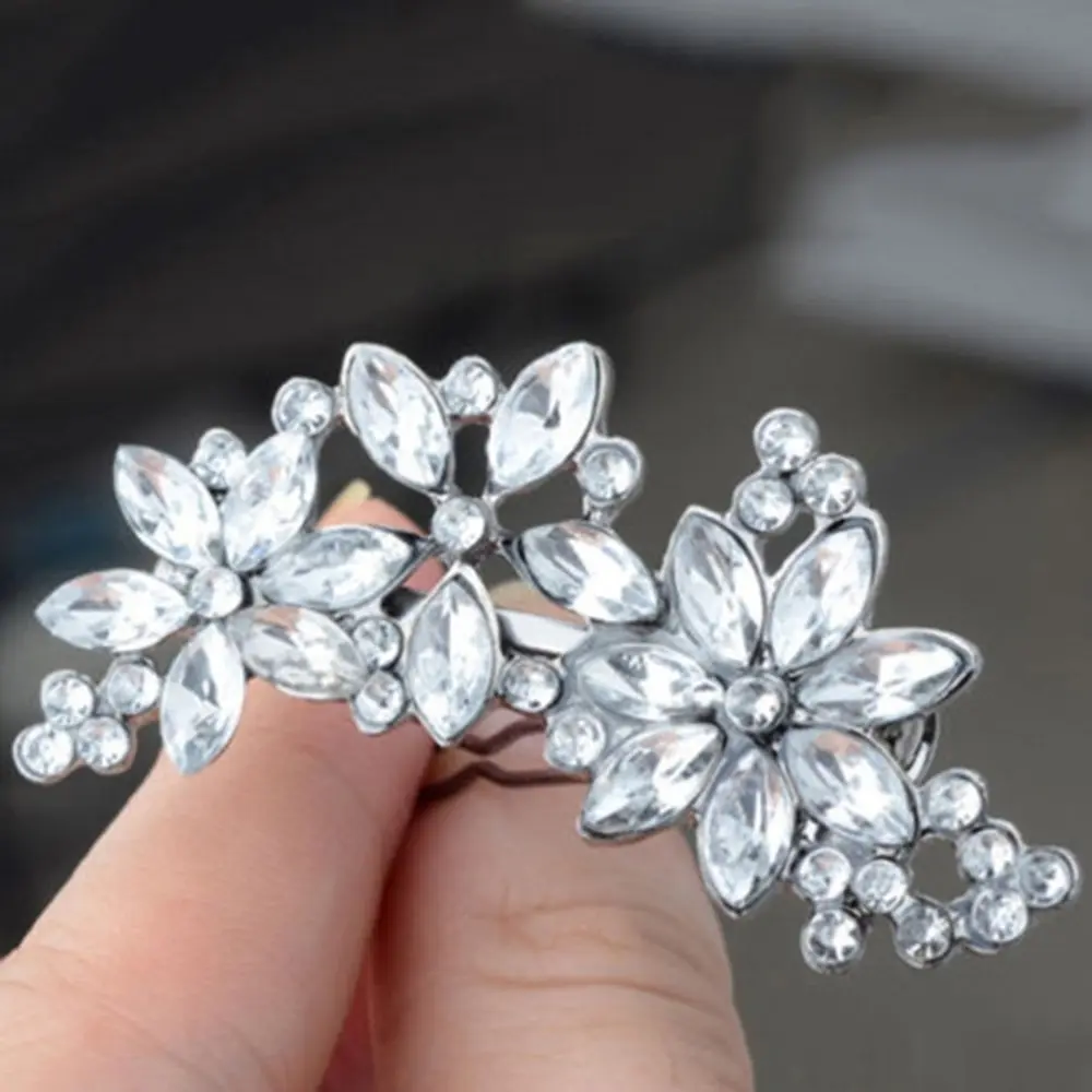

NEW Hair Clips Women's Bride's Bridesmaid's Rhinestone Flower Crystal Hair Clip Comb G0315
