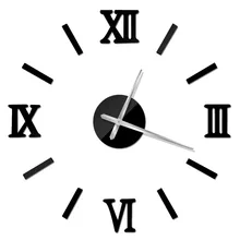 ¡ NUEVO! espejo de acrílico 3d diy horloge reloj reloj relojes de pared pegatinas sala de cuarzo decoración del hogar ZS21