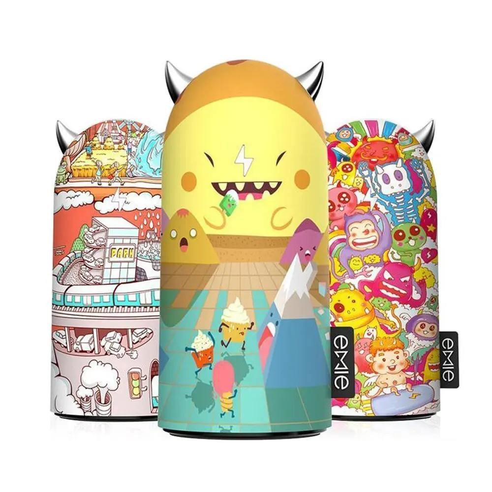 battery bank 18650 Portable Charger, 5200mAh Compact Design Cute Power Bank , 2.1A Fast Charging USB Charger with LED Ears Gift