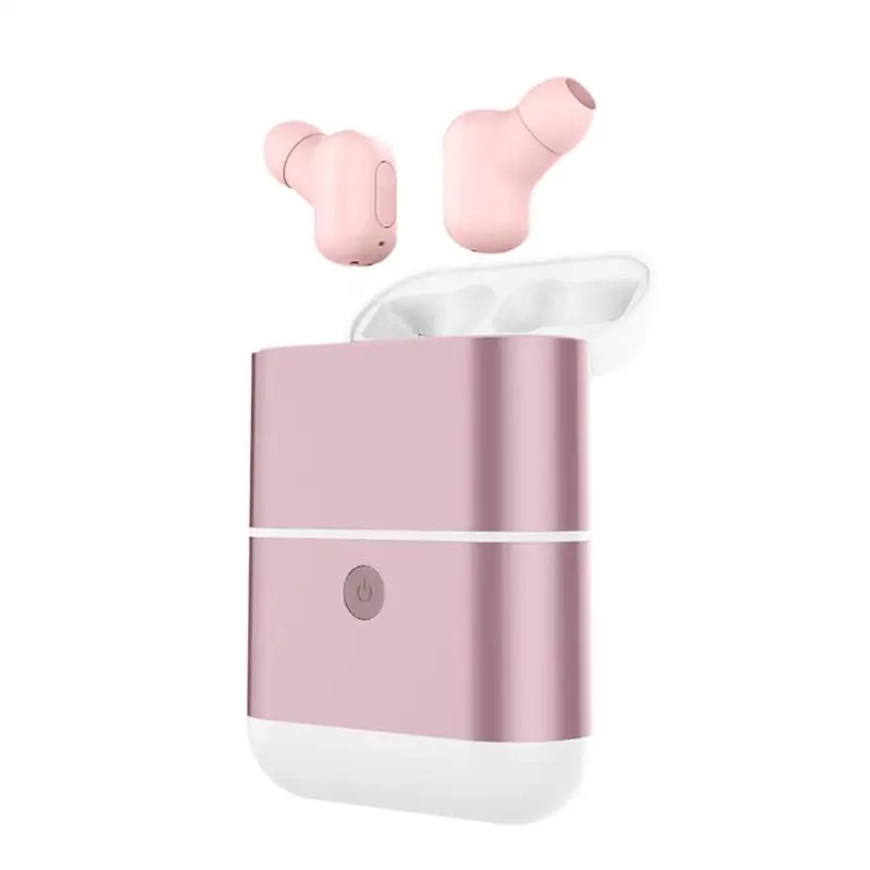 

2018 Mini TWS Bluetooth Earbuds Wireless inear Headset Stereo Hifi Blutooth IPX5 Waterproof Earphones With Charging Box
