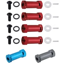 4-Pack Aluminum 12mm Wheel Extension 30mm Drive Hub Hex Adapter For 1/10 Traxxas Slash 4×4 Option Parts