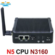 Mini Desktop PC Fanless Mini Pc With 2 ethernet N3160 Mini Fanless Pc HTPC