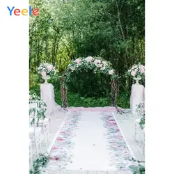 Yeele лес Свадебные цветы дверь-арка дорога шторы фотографии фоны индивидуальные фотографические фоны для фотостудии