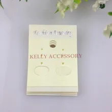 Индивидуальная упаковка для сережек! 200 шт. желтый Пластик украшения из ПВХ/серьги Дисплей тег упаковки/этикетка