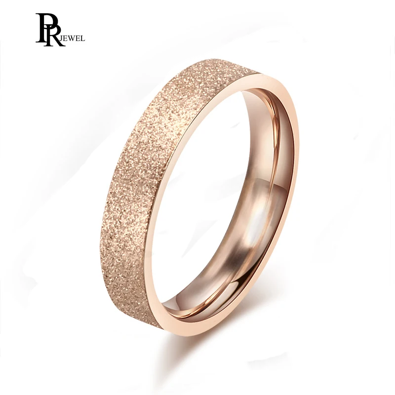 

4mm Women's Stainless Steel Rose Gold Wedding Band Ring Size 5 6 7 8 9 110