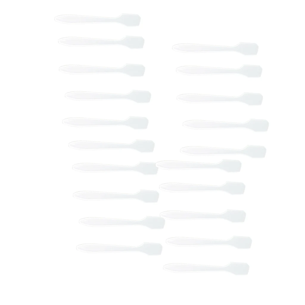 100Pcs Plastic Spatula Disposabled Cosmetic Spoon Skin Care Cream Face Mask Mixing Spoon Beauty Tool
