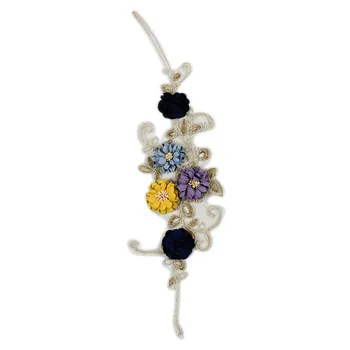 

Lace Bridal Beaded Flowers Embroidery Patches Sticker for Clothes Wedding Decor Dress Iron on Sewing Applique Suppliers
