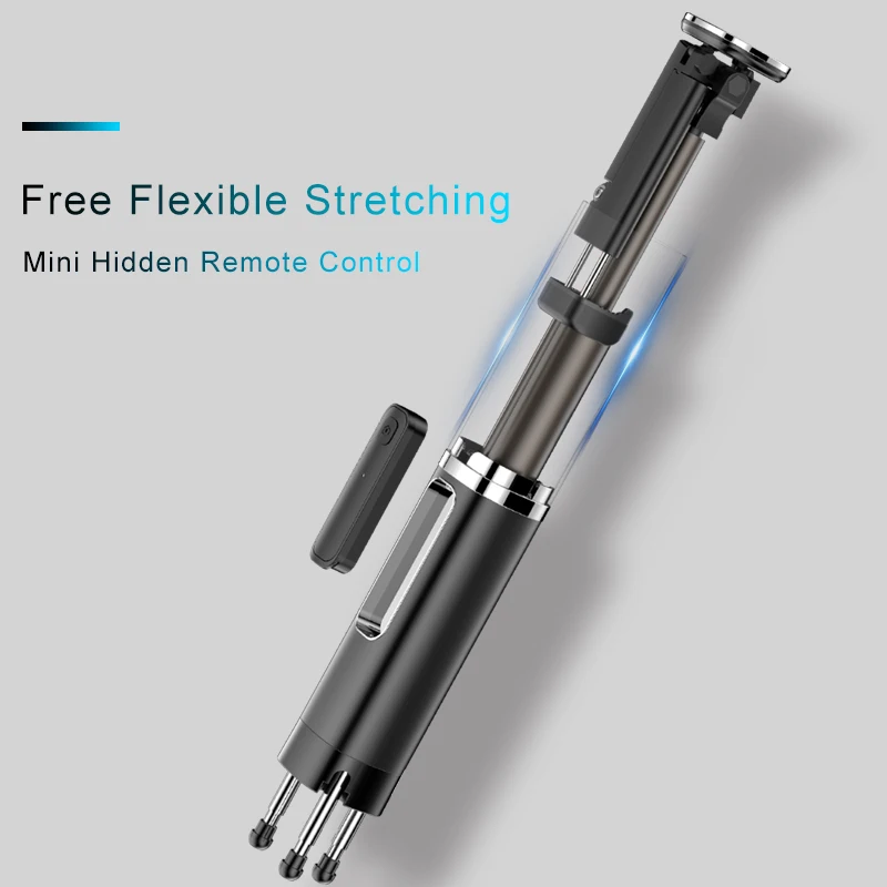 Musyue Tripod Monopod Selfie Stick Mini Foldable Wireless Bluetooth Self Stick For iPhone Samsung Huawei With Remote Control