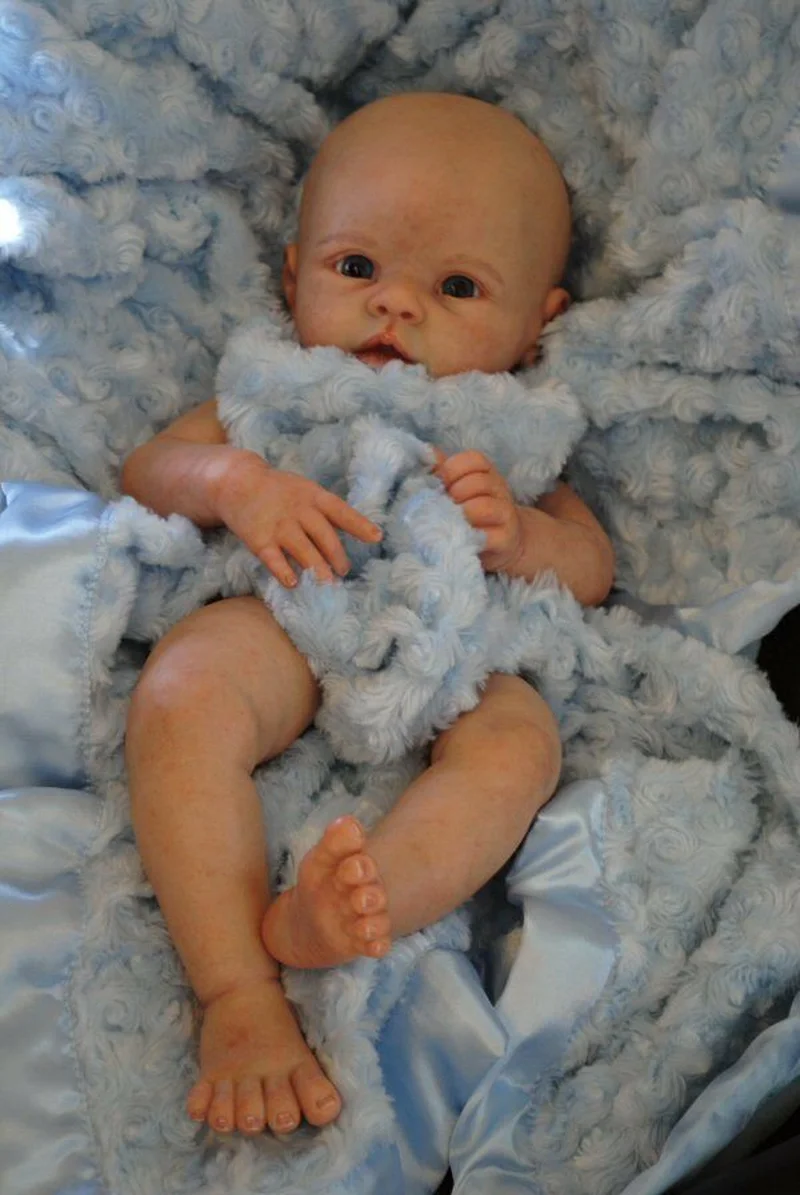 Soft Silicone 28/" Newborn Baby Doll with Head 3//4 Arms Full Legs DIY Making