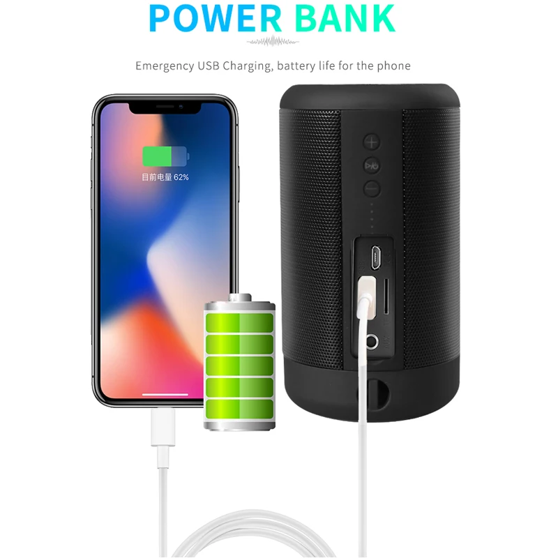 OUKK TWS Bluetooth динамик наружный водонепроницаемый беспроводной Колонка портативный