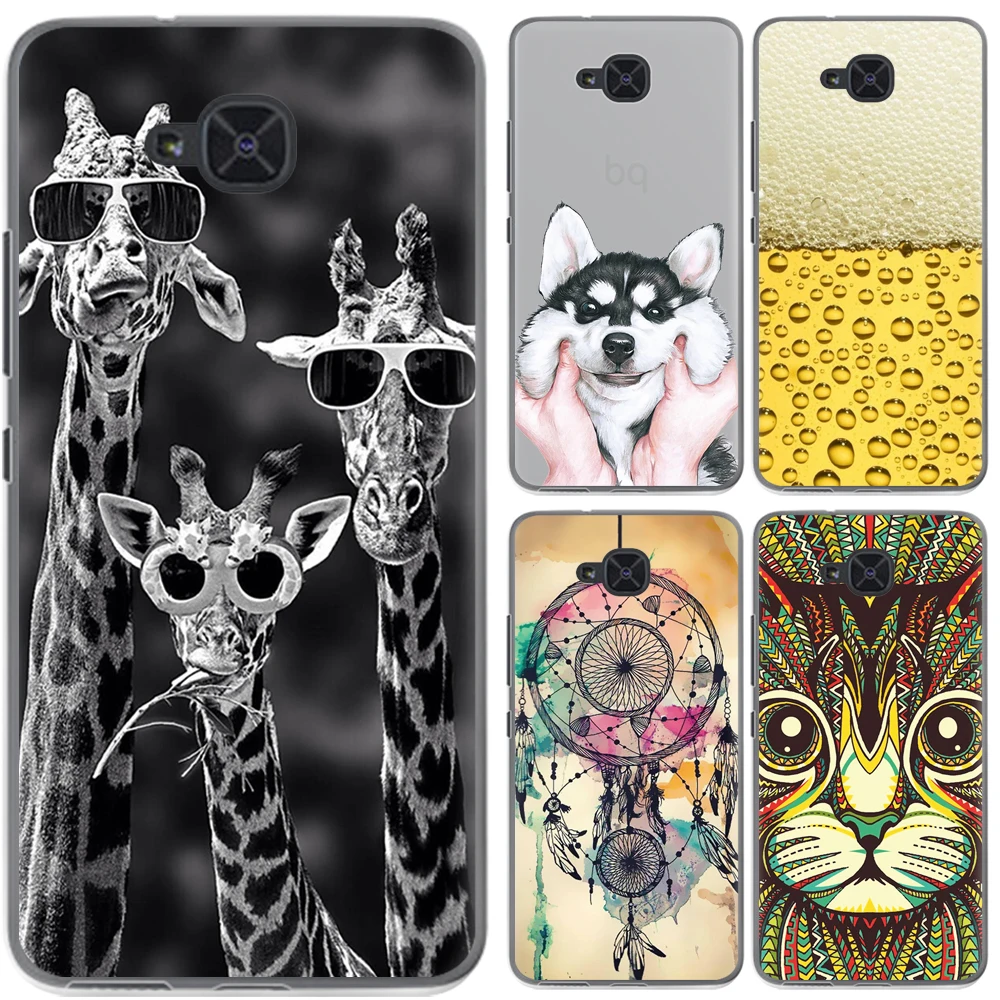 BQ Aquaris U2 case funda silicon cartoon painted soft TPU for Lite cover 5.2&quot phone cases |