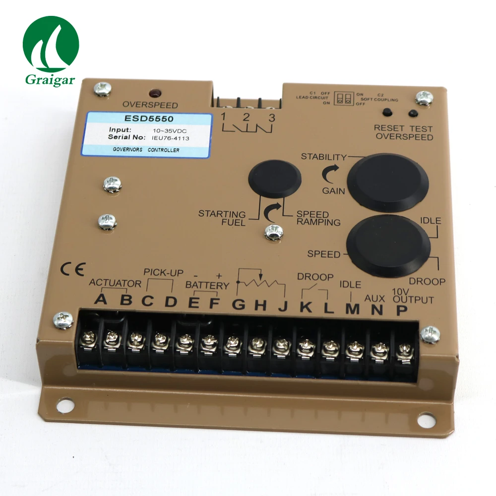 

ESD5550 Generator Speed Control Unit 24 VDC Battery Systems control engine speed