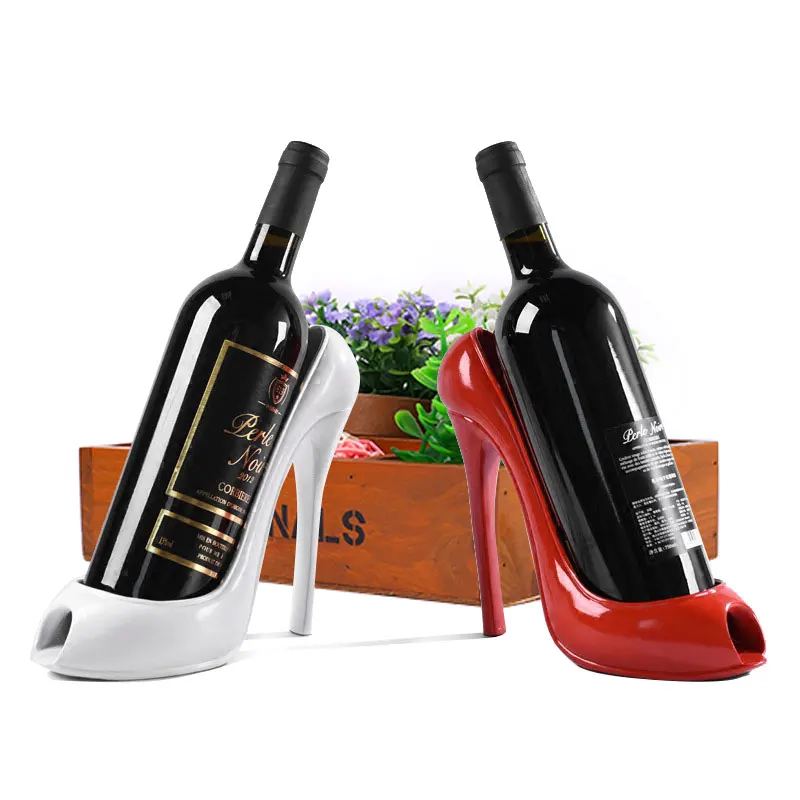 High Heel Shoe Wine Bottle Holder Stylish Rack Gift Basket
