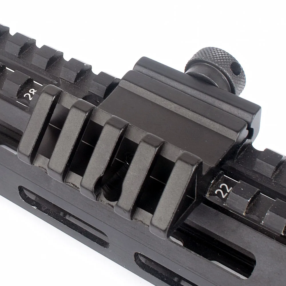 

WIPSON 45 Degree Angle Scope Mount Aluminum Offset 4 Slot Side Rail RTS Sight Rail Airsoft 45mm Picatinny Weaver Laser Adapter