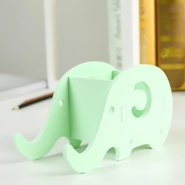TOPSTHINK Творческий Слон-форма карандаш держатель милый multi-function держатель для мобильного телефона коробка для хранения