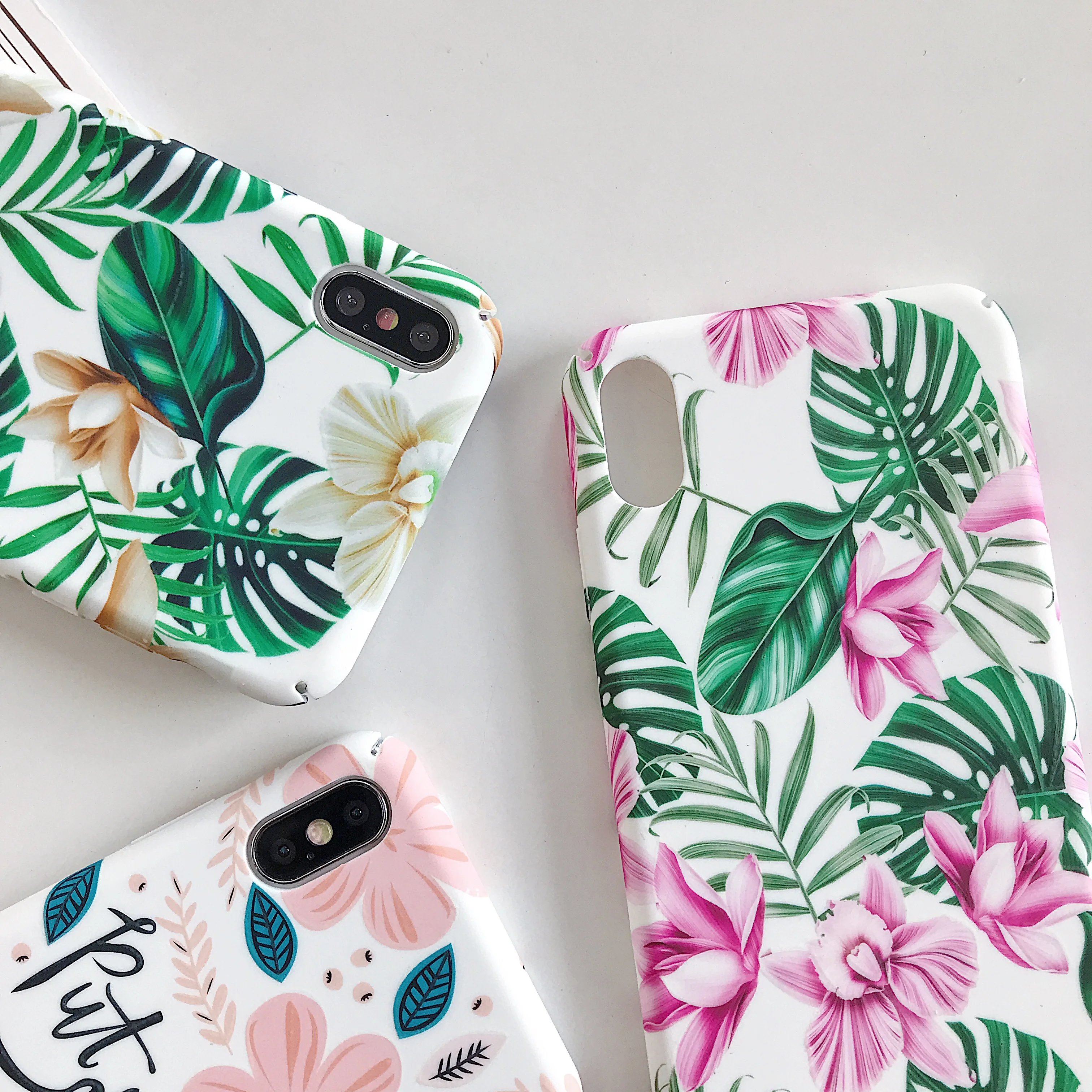Светящийся чехол KISSCASE с тропическим листом для Samsung Galaxy A50 A30 A70 A90 A3 A5 2017 A6 A8 Plus A7 A9