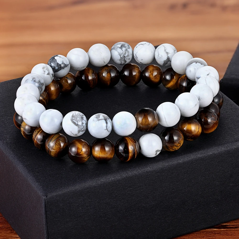 Bracelets in Jewelry Black Stone Tiger Eye Beads Bracelet Stone Bracelet  Bracelet 8mm Charm Beads Stretch Natural Stone Lava Bead Bracelet Bracelets  for Women 