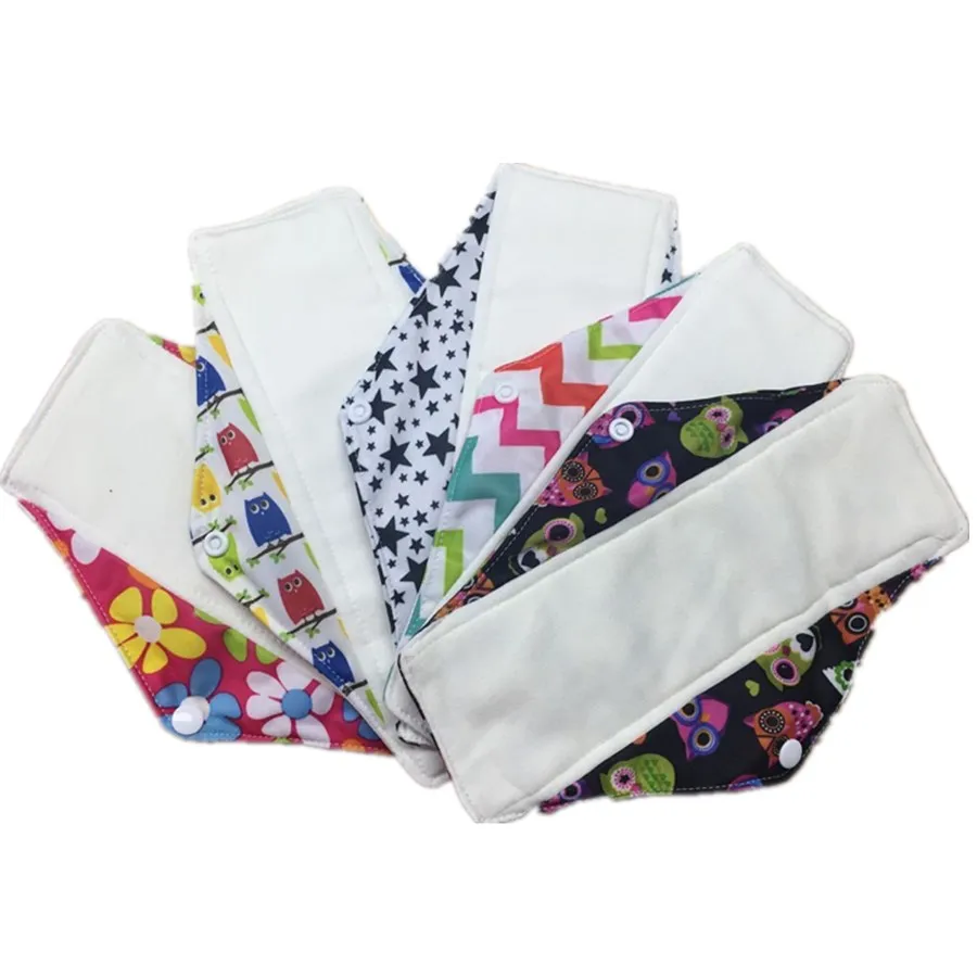 5pcs/lot Sanitary Napkin Female Hygiene Washable Reusable Menstrual