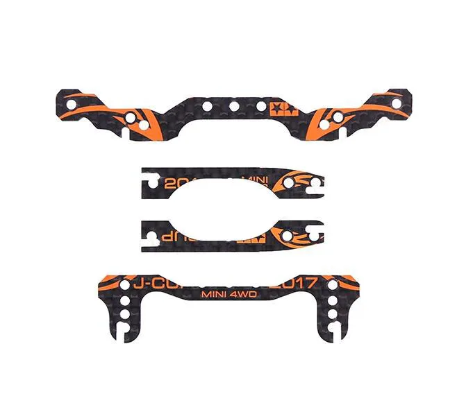 

1 Set MS Chassis 2017 CNC Carbon Fiber Front Roller Setting Stay Plate 95105/95106 Spare Part For Tamiya Mini 4WD Racing Car