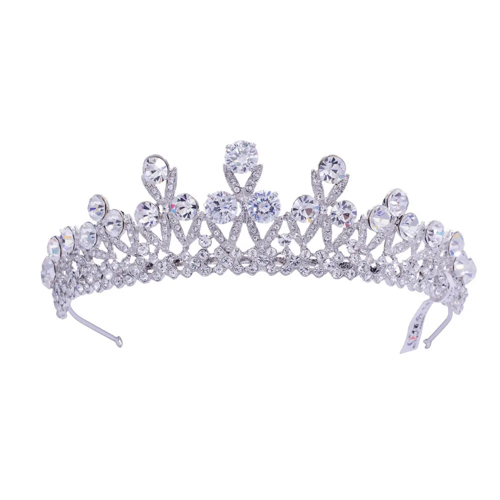 2015 Luxury Wedding CZ Zircon Flower Tiara Crown Quinceanera Tiaras and