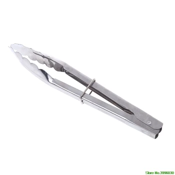 

Stainless Steel Salad Tongs BBQ Kitchen Cooking Food Serving Utensil Tong