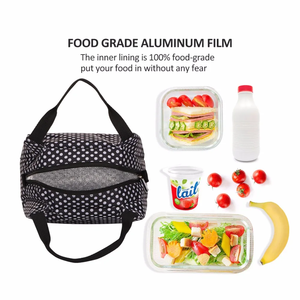 Aosbos Women Lunch Bags Thermal Woman Box Lunchbox Fashion Picnic Storage Container Boxes Cooler Food Carrier Girl Special