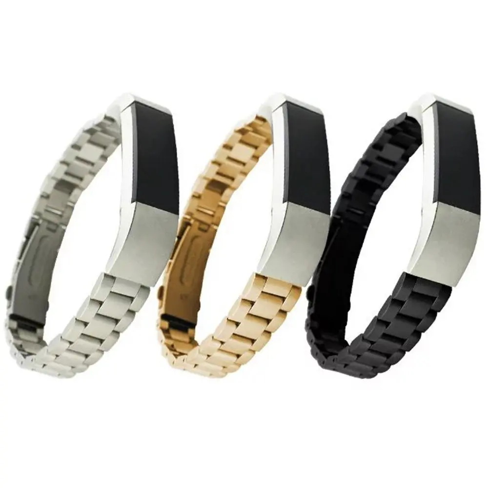 

High Quality Adapted to the Fitbit Alta smart bracelet watchbands models three bead steel strap steel