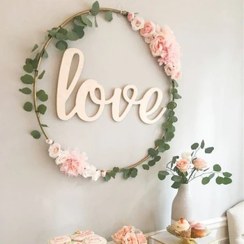 

8 pcs wedding Iron Ring Garland Bride Hand Flowers Hoop Portable Artificial Plant Flower Rack Christmas Wreath Home party Decor