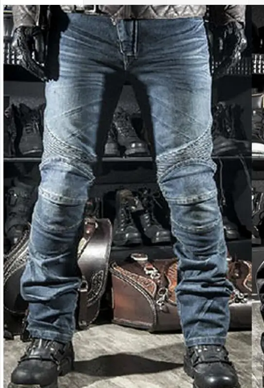 Мотоциклетные брюки мужские мото джинсы Защитное снаряжение для езды на мотоцикле брюки для мотокросса штаны для мотокросса