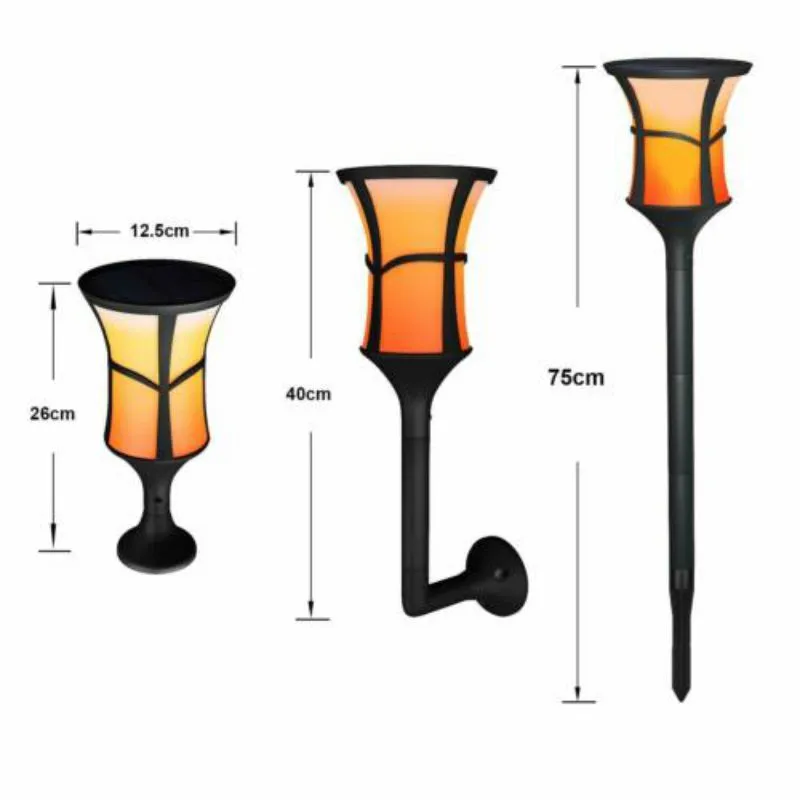 

New 96LED Solar Flame Flickering Lamp IP65 Waterproof Solar Garden Light Lawn Path Lighting Torch Courtyard Solar Light Outdoors