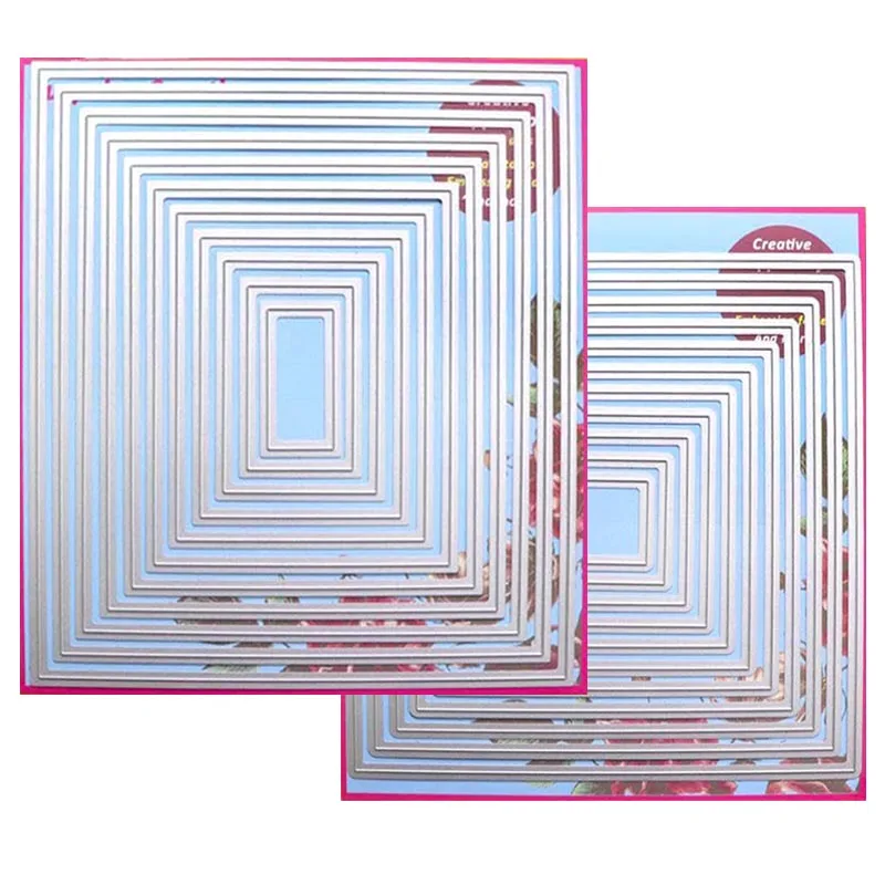 

Surprise Creation 2-Set Large Cutting dies Rectangle & Square Cardmaking & Scrapbooking DIY Craft stencil
