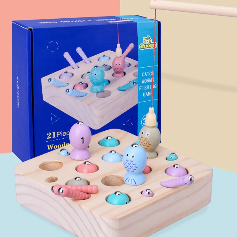 

Go to Fishing Game Wooden Blocks 10 pcs Fish Parent-Child Interactive Early Education for Intelligence