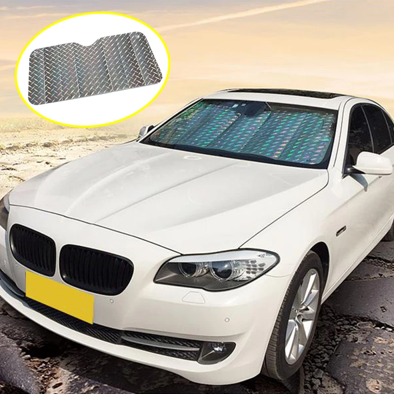 Zd 1x Front Windshield Sun Shade Visor Covers For Bmw E46 E39 E36