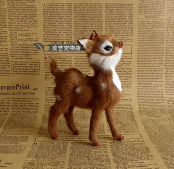 

Simulation deer polyethylene&furs deer model funny gift about 11cmx4cmx14cm