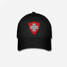 Швейцарский щит, индивидуальная вышивка, Европейский военный флаг, защита безопасности, швайз, значок, изогнутый папа, бейсболка