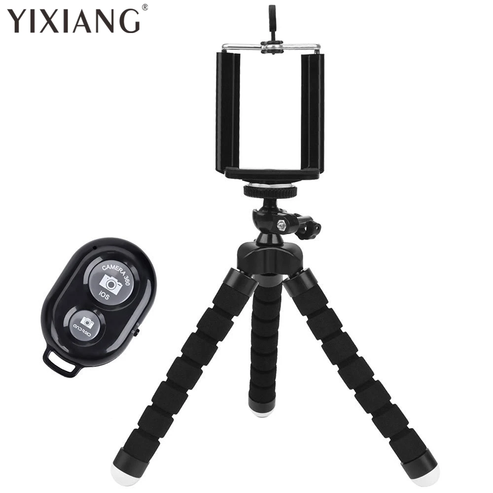 YIXIANG Universal Compact Tripod Stand Remote Included Flexible Octopus Cell Phone Camera font b Selfie b