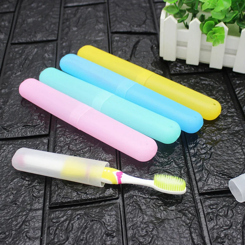 Portable Travel Toothbrush Box Case Plastic Container for Toothbrush