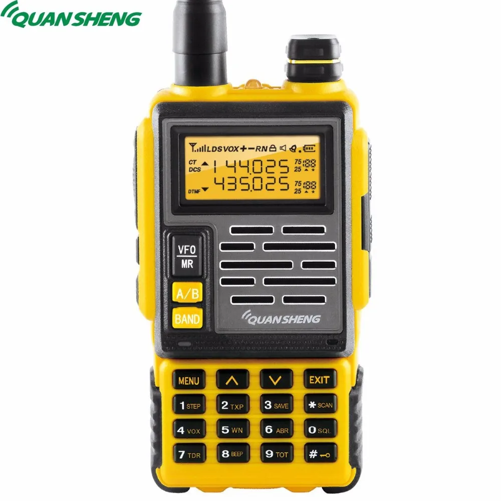 Quansheng TG-007 УКВ двухдиапазонный DTMF FM 10 км Long Range 128CH КВ трансивер CB радио переносной любительский радиоприёмник рации двухстороннее