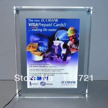 

Acrylic advertising snap frame led lightboxes
