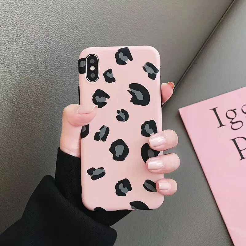 

IMD Soft Shell Phone Case For iphone XS XR XS MAX INS Wind Leopard All-inclusive For iphone X 8 7 6 6s plus Back Case