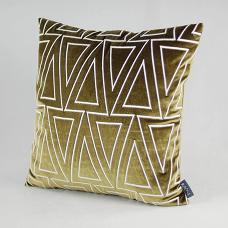Роскошные Чехлы для подушек подушки с вышивкой 3D геометрические несколько дизайнов подушки Cojines декор для дивана