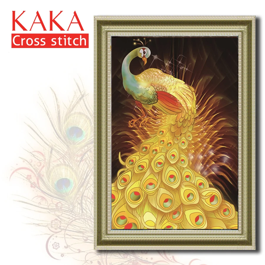 

Cross stitch kits,Embroidery needlework sets with printed pattern,11CT-5D canvas for Home Decor Painting,Animals Full NCKA003