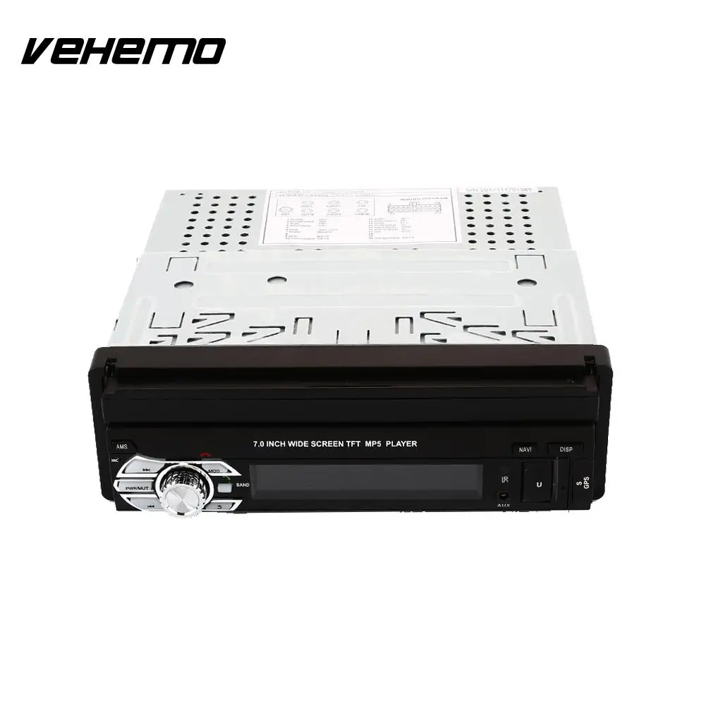 

with EU Map Retractable Premium MP5 Player AUX FM Automobile Rearview Car MP5 Bluetooth USB
